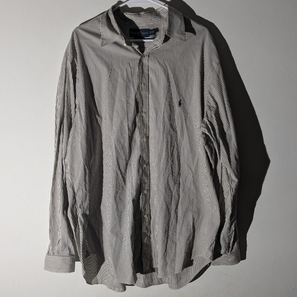 Ralph Lauren Blue Label Striped Button Long Sleeve Shirt